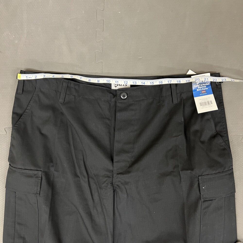 NWT MENS 2X-LARGE GALLS 6 POCKET POLY COTTON RIPSTOP BDU PANTS TR077 BLK Charity - Picture 8 of 11